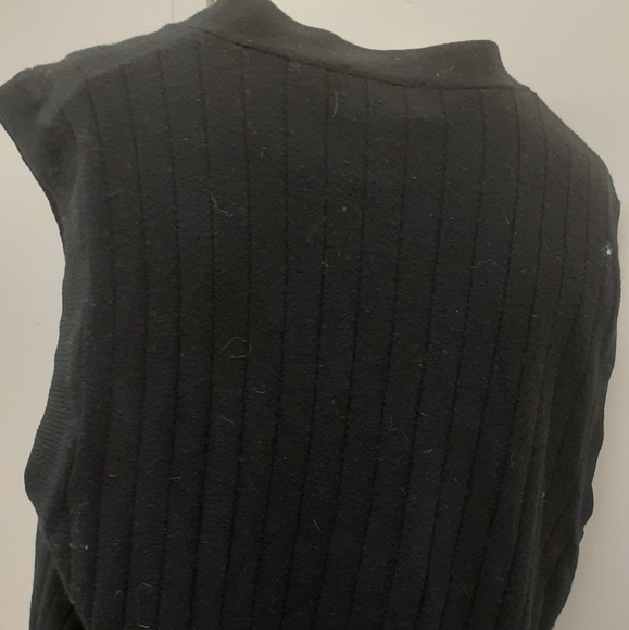 CLUB Room Charter Club Lambswool Vest black sz M L - Picture 8 of 12